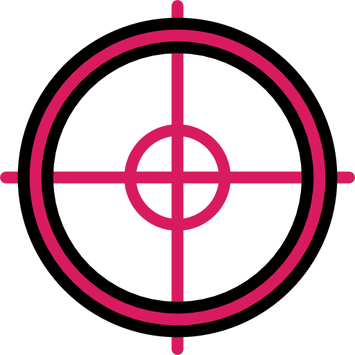 Crosshair Basic Mixture Lineal color icon