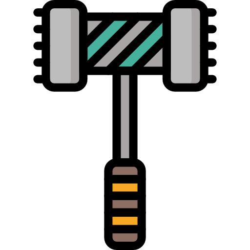 martillo Basic Mixture Lineal color icono