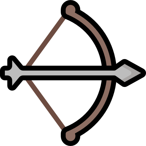 弓と矢 Basic Mixture Lineal color icon