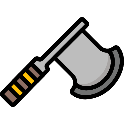 도끼 Basic Mixture Lineal color icon
