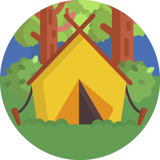 キャンプ Maxim Flat Circular icon