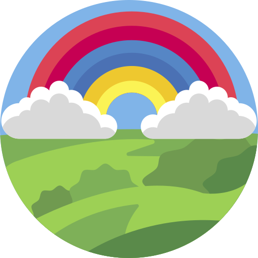 arcoíris Maxim Flat Circular icono