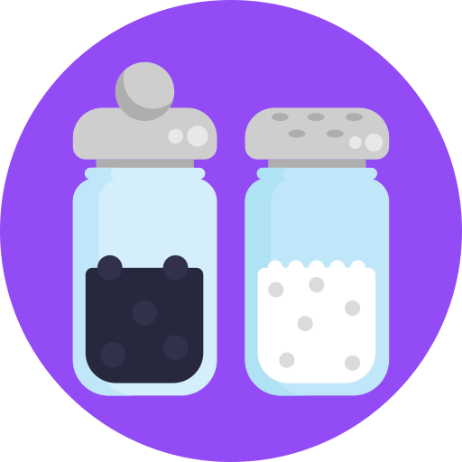 zout en peper Generic Circular icoon
