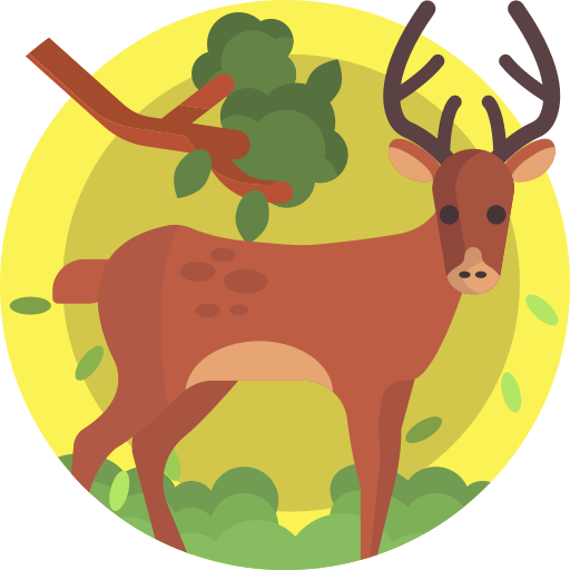鹿 Maxim Flat Circular icon