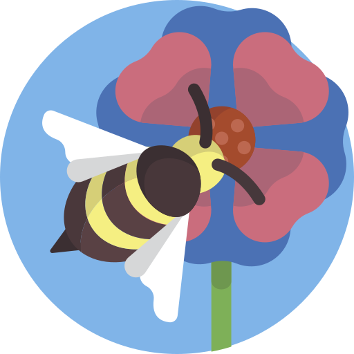 pszczoła Maxim Flat Circular ikona