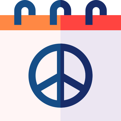 Peace day Basic Straight Flat icon
