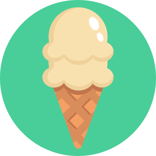 アイスクリームコーン Generic Circular icon