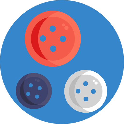 bottone di stoffa Generic Circular icona