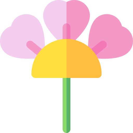 Flower Basic Rounded Flat icon