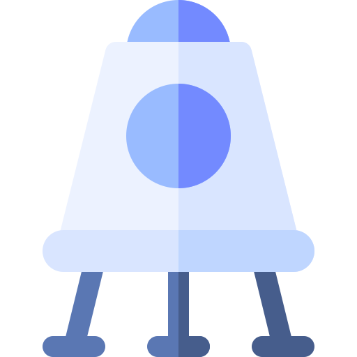 Космическая капсула Basic Rounded Flat иконка