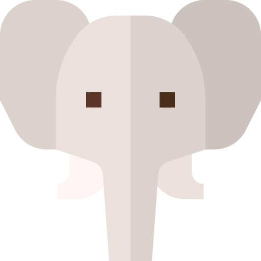 elefante Basic Straight Flat Ícone