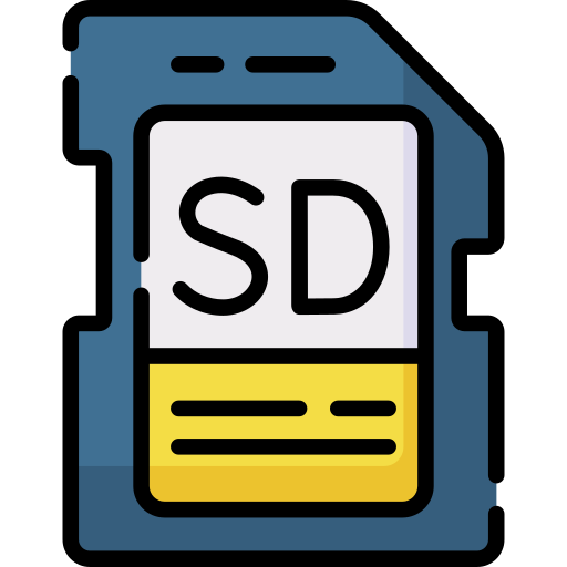Sd card Special Lineal color icon