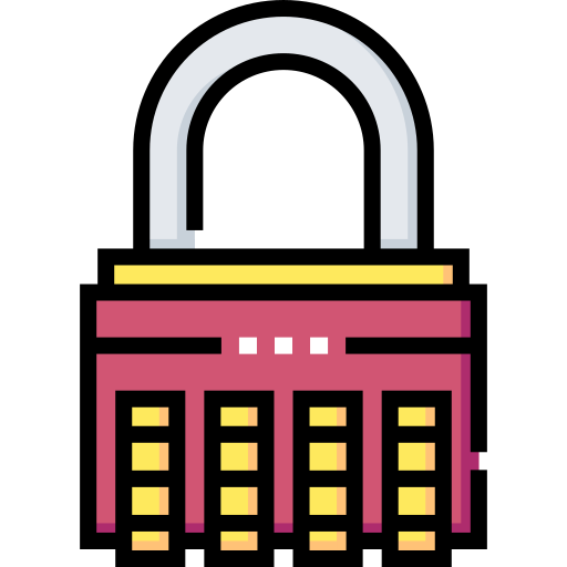 Padlock Detailed Straight Lineal color icon