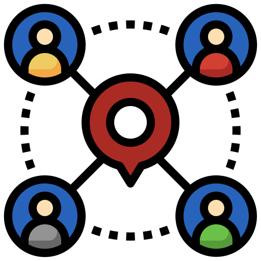 localización Surang Lineal Color icono