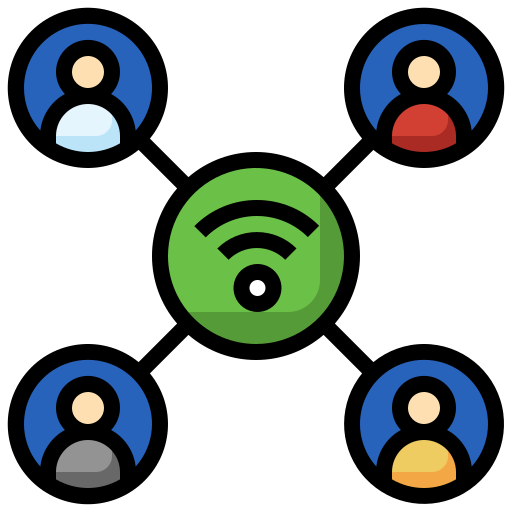 wi-fi 연결 Surang Lineal Color icon