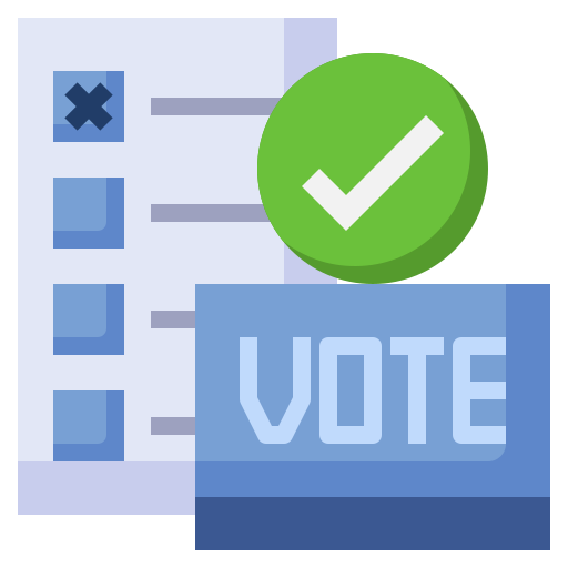 Ballot Surang Flat icon