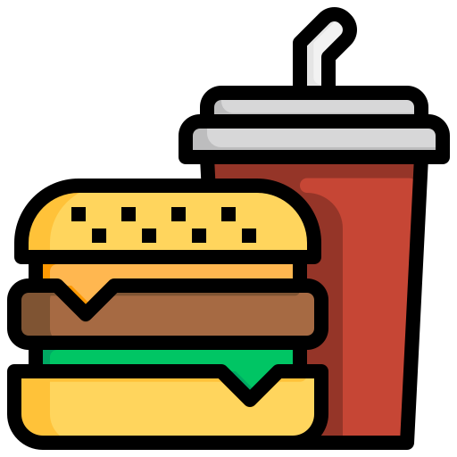 hamburger Surang Lineal Color icona