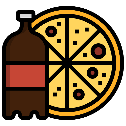 pizza Surang Lineal Color icon