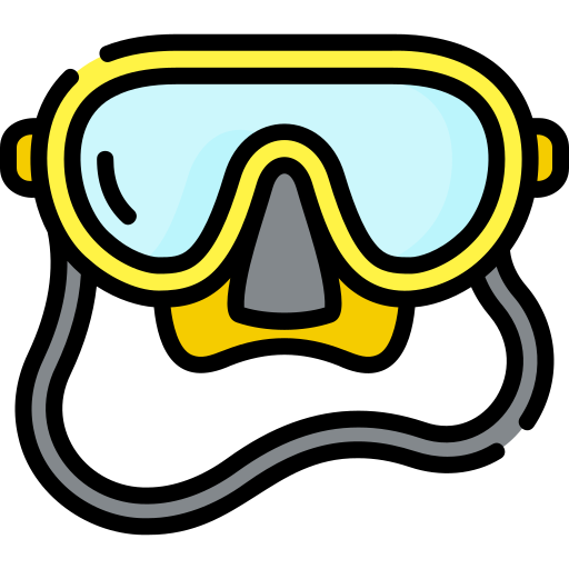 Diving googles Special Lineal color icon