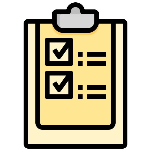Checklist Surang Lineal Color icon