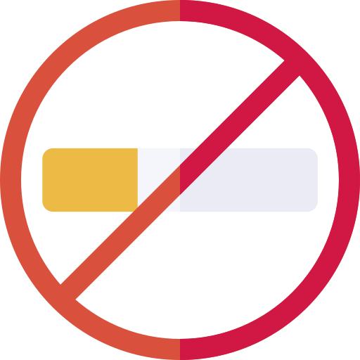 niet roken Basic Rounded Flat icoon
