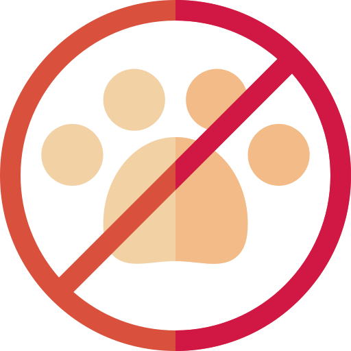 Никаких домашних животных Basic Rounded Flat иконка