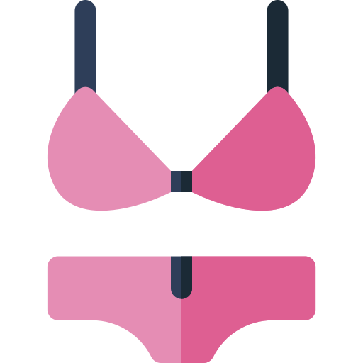 bikini Basic Rounded Flat Icône