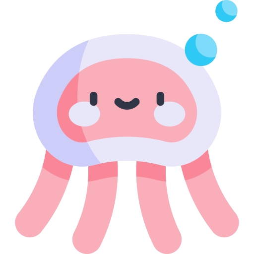 クラゲ Kawaii Flat icon