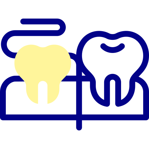 Зубная нить Detailed Mixed Lineal color иконка