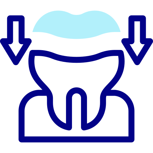 korona dentystyczna Detailed Mixed Lineal color ikona