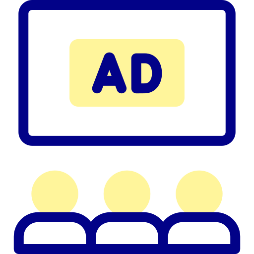 Advertising Detailed Mixed Lineal color icon