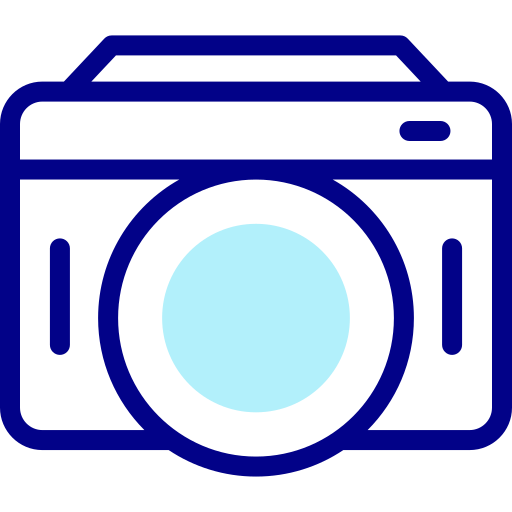 cámara fotográfica Detailed Mixed Lineal color icono