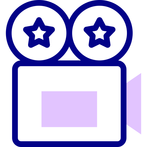 camara de video Detailed Mixed Lineal color icono