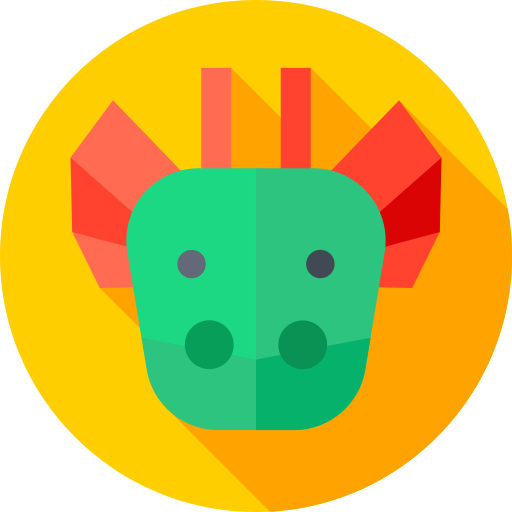 ドラゴン Flat Circular Flat icon