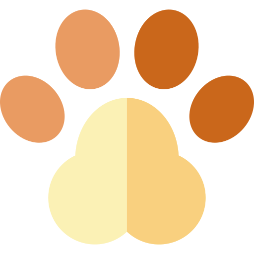 Pawprint Basic Straight Flat icon