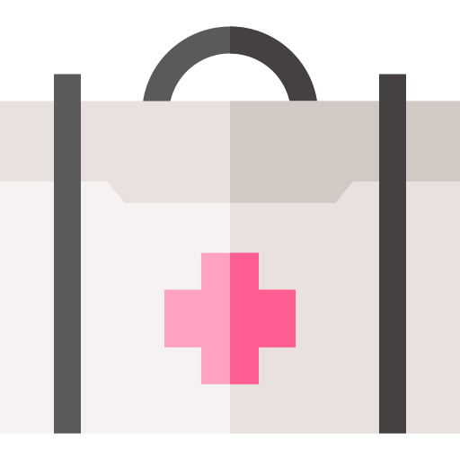 First aid kit Basic Straight Flat icon