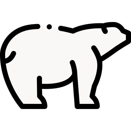 urso polar Detailed Rounded Lineal color Ícone
