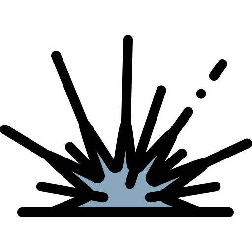 Морской еж Detailed Rounded Lineal color иконка