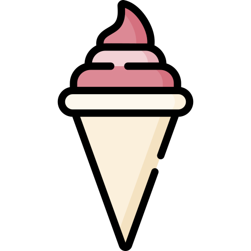 sorvete de casquinha Special Lineal color Ícone
