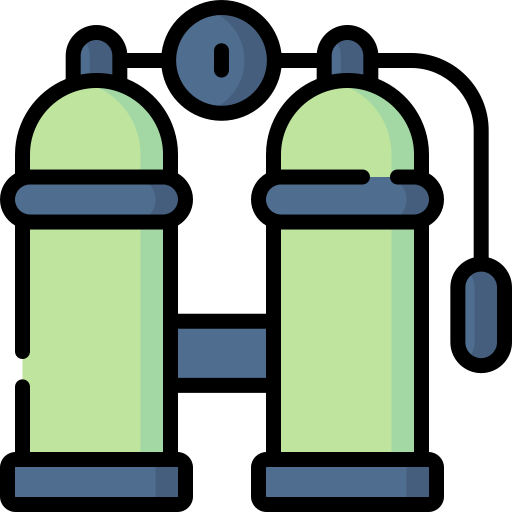 산소 탱크 Special Lineal color icon