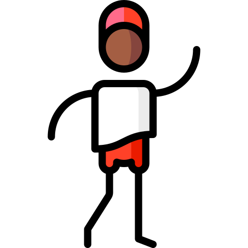 Walking Puppet Characters Lineal Color icon