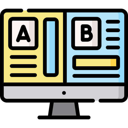 Ab testing Special Lineal color icon