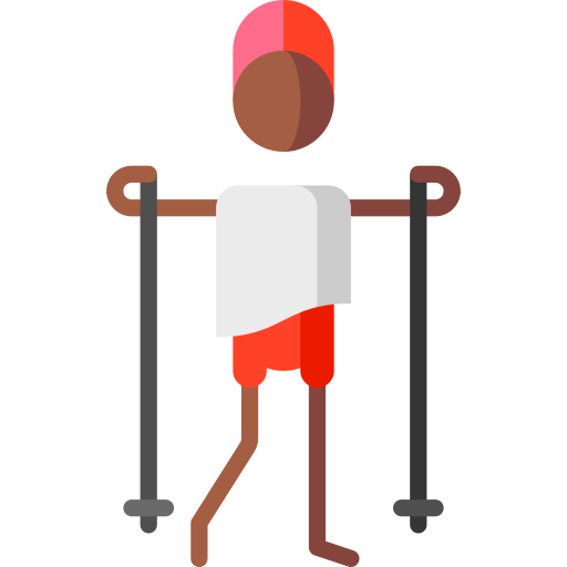 nordic walking Puppet Characters Flat icon