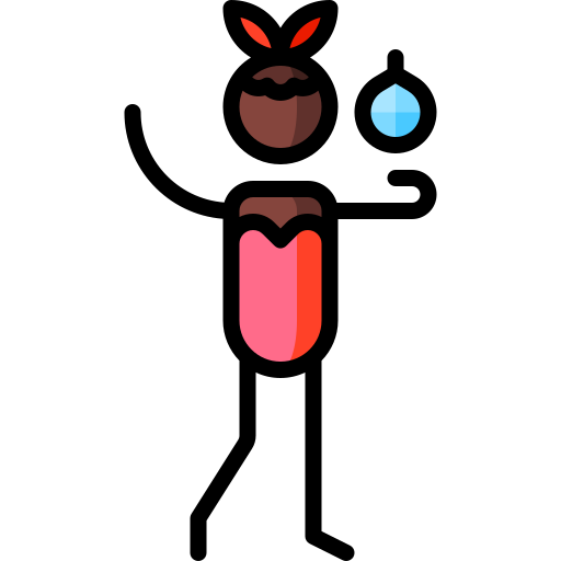 pelea de globos de agua Puppet Characters Lineal Color icono