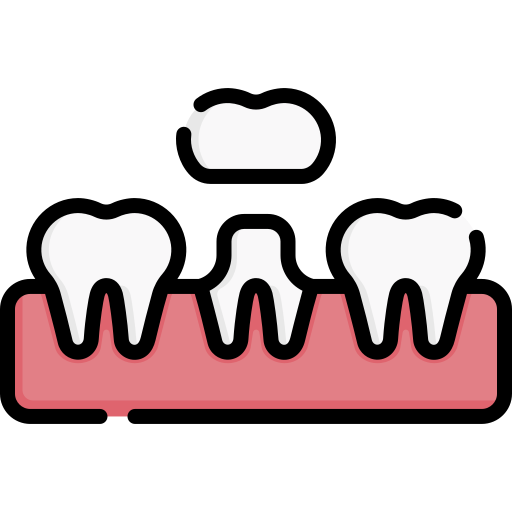 corona dental Special Lineal color icono