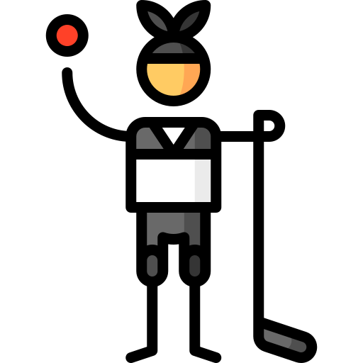 Street hockey Puppet Characters Lineal Color icon