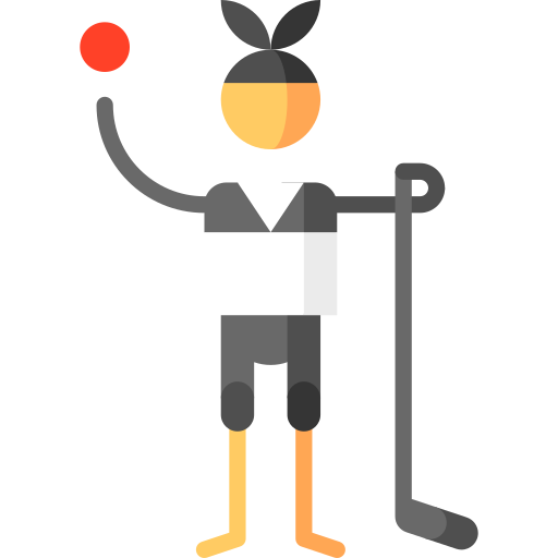 Street hockey Puppet Characters Flat icon