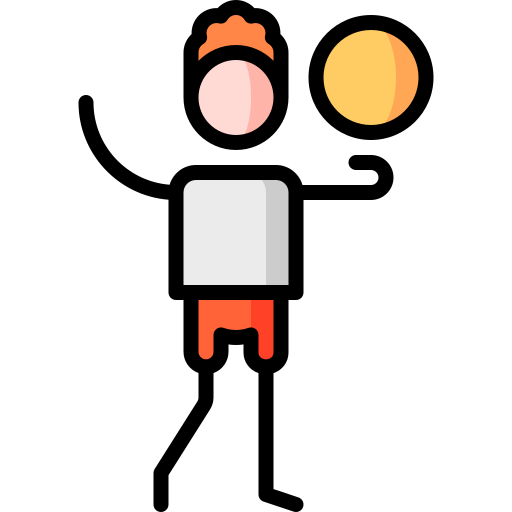 frisbeescheibe Puppet Characters Lineal Color icon