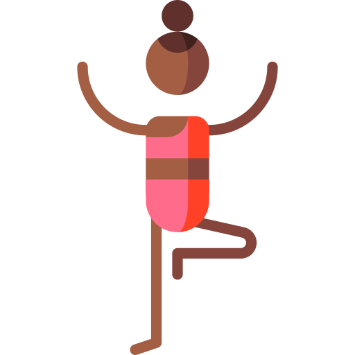 yoga Puppet Characters Flat icoon