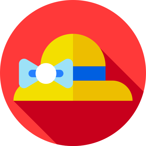 sombrero Flat Circular Flat icono